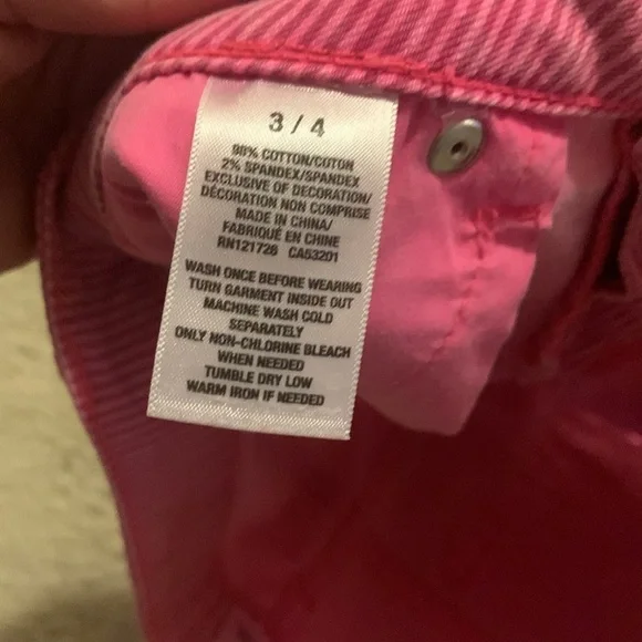 Aeropostale Pink Striped Shorts - Picture 4 of 4